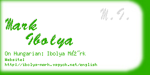 mark ibolya business card